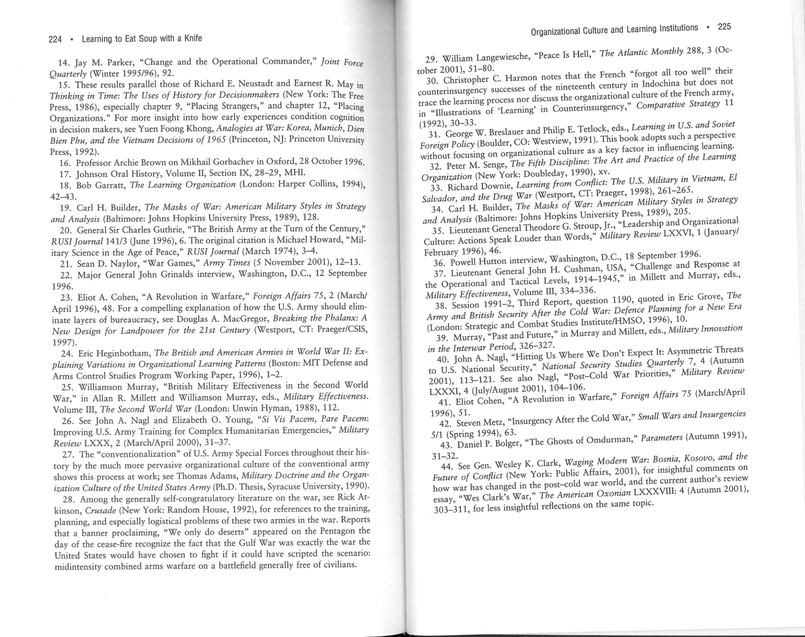 Final pages of the document discussing hard lessons